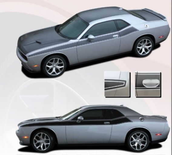 2011-2022 Challenger Pursuit Side Stripe Kit EE4504