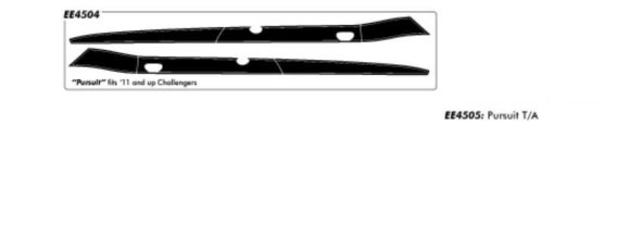 2011-2022 Challenger Pursuit Side Stripe Kit EE4504