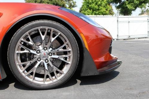 2015-2018 C7 Corvette Z06 Carbon Fiber APR Front Bumper Canards 