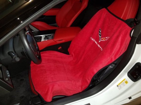 2014-2018 C7 Corvette Seat Armour Adrenalin Red Seat Towels