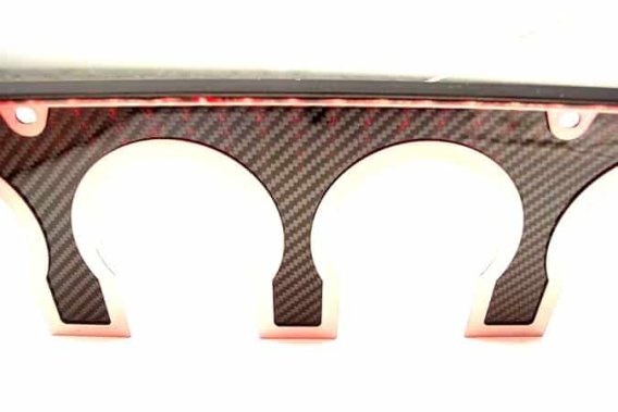 C7 Corvette Carbon Fiber And Stainless Steel Exhaust Filler Panel