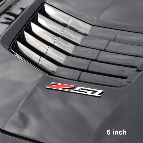 2014-2019 C7 Corvette Billet Aluminum Chrome Plated Z51 Emblem