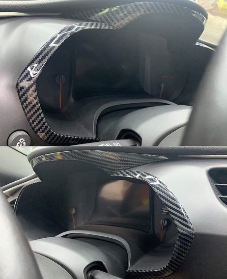 2014-2019 C7 Corvette Carbon Fiber Dash Speedometer Trim Covers