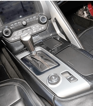 2014-2019 Corvette C7 Carbon Fiber Large Center Console Trim Panel