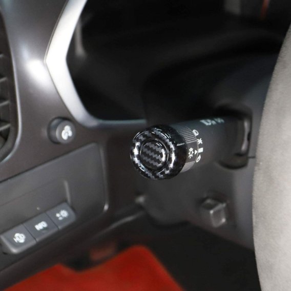 2014-2019 C7 Corvette Carbon Fiber Wiper Lever Knob Covers