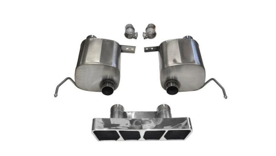 2014-2019 C7 Corvette Exhaust Corsa Extreme Valve-Back Performance Exhaust System Polished Poly T...