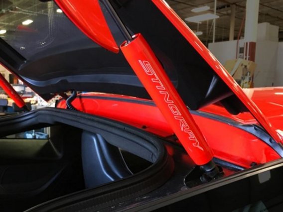 2014-2019 C7 Corvette Billet Trunk Shock Covers