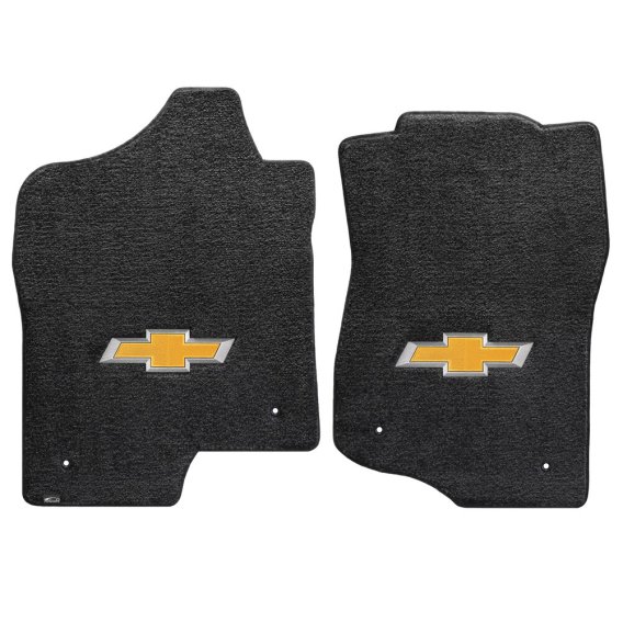 2007-2013-silverado-lloyd-ultimat-front-floor-mats-gold-3d-bowtie-logo