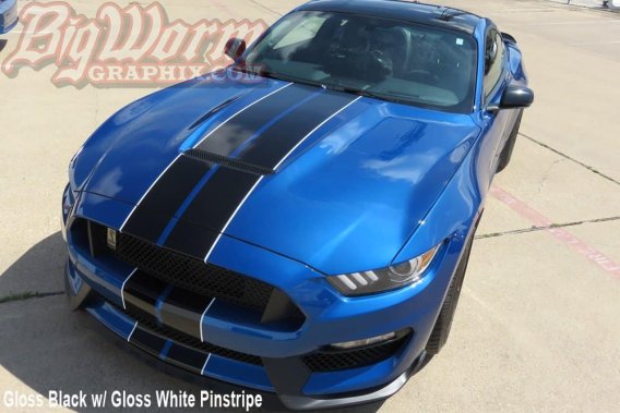 2015-2017 Mustang GT-350 Twin Full Length Stripes Kit