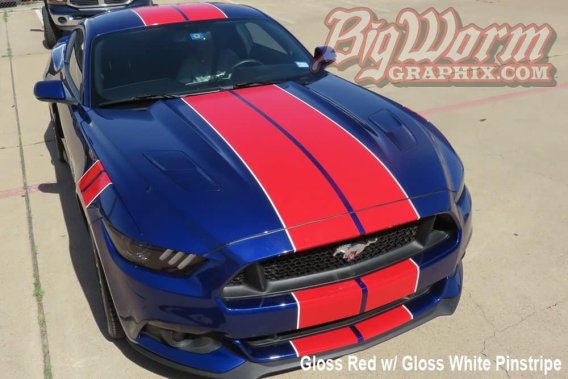 2015-2017 Mustang Wide Twin Full Length Stripes Kit