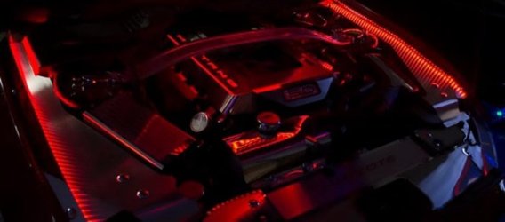 2015-2017 Mustang GT Illuminated Engine Shroud Cover