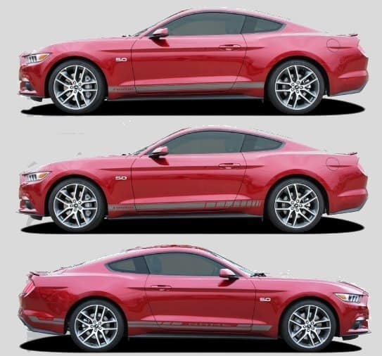 2015-2017 Ford Mustang Stallion Rocker Stripe Kit