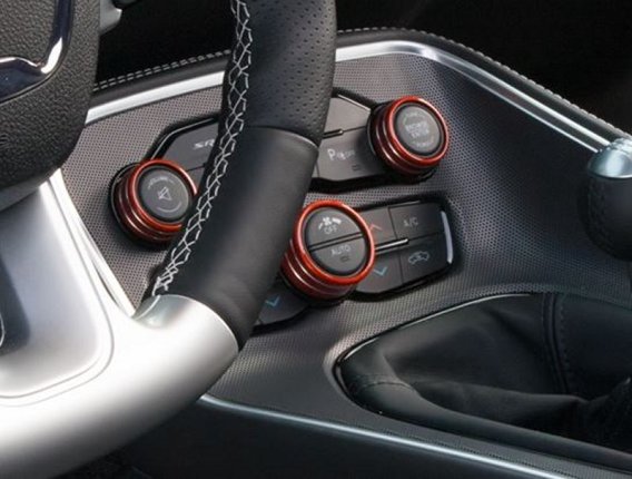 2015-2023 Dodge Challenger Billet Interior Knob Kit (Knob Covers)