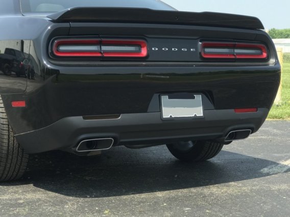 2015-2019 Dodge Challenger Vinyl Rear Bumper Reflectors Blackout Kit