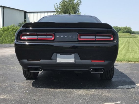 2015-2019 Dodge Challenger Vinyl Rear Bumper Reflectors Blackout Kit