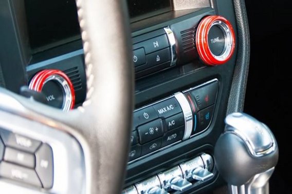 2015-2019 Ford Mustang Billet Interior Knob Kit (w/out Navigation)