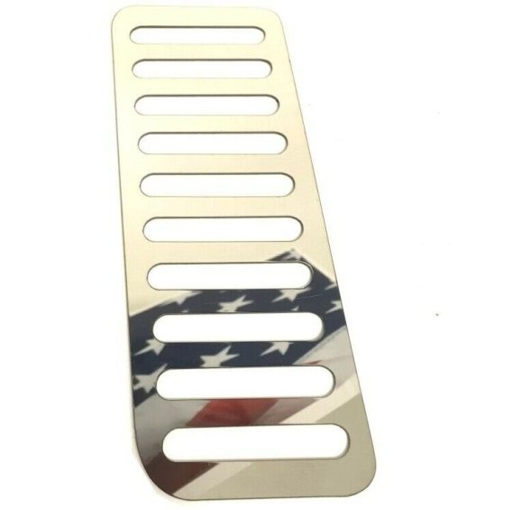 2015-2019 Ford Mustang Polished Stainless Steel Dead Pedal Trim