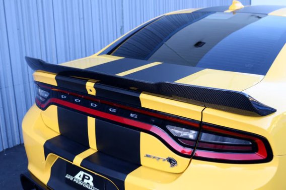 2015-2023 Dodge Charger Hellcat Rear Deck Carbon Fiber Spoiler 