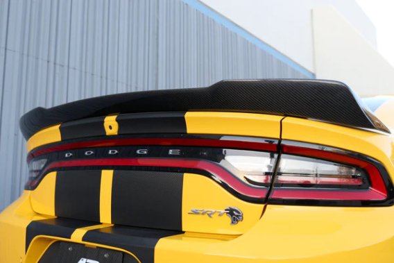 2015-2023 Dodge Charger Hellcat Rear Deck Carbon Fiber Spoiler 