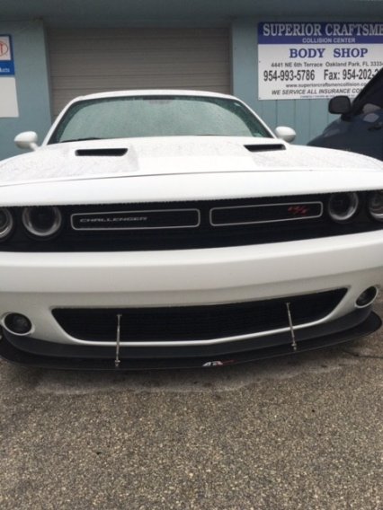 APR Performance Carbon Fiber Wind Splitter With Rods fits 2015-up Dodge challenger R/T & SXT