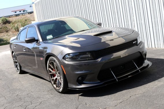 APR Performance Carbon Fiber Wind Splitter With Rods fits 2015-2019 Dodge Charger SRT8, Hellcat, ...