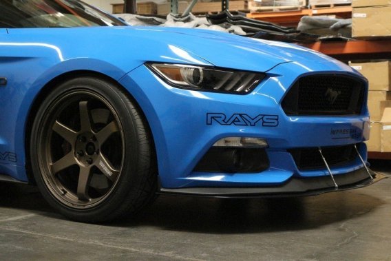 APR Performance Carbon Fiber Wind Splitter With Rods fits 2015-2021 Mustang W/ Performance Packag...