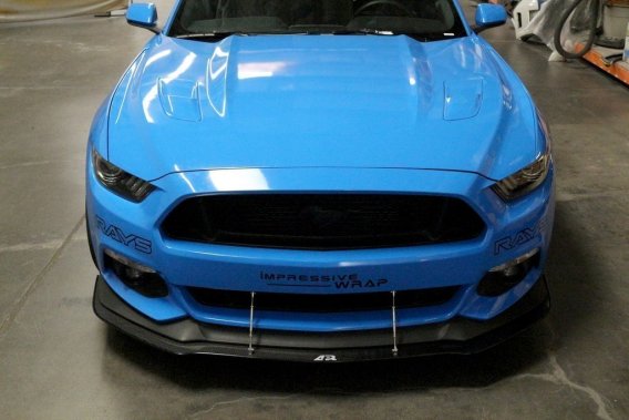 APR Performance Carbon Fiber Wind Splitter With Rods fits 2015-2021 Mustang W/ Performance Packag...