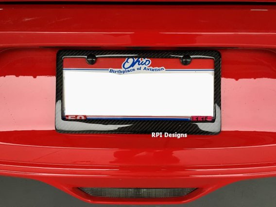 2015-2017 Ford Mustang Real Carbon Fiber License Plate Frame