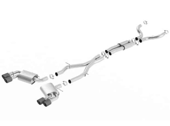 2016-2023 Camaro SS Borla Cat Back Exhaust ATAK With Carbon Fiber Tips 140688CF