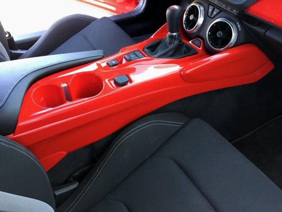 2016-2018 Camaro Custom Painted Center Console Side Panels Shown with Optional Accessories