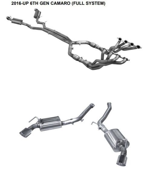 2016-2018 Camaro SS American Racing Headers Full System With Dual Tips