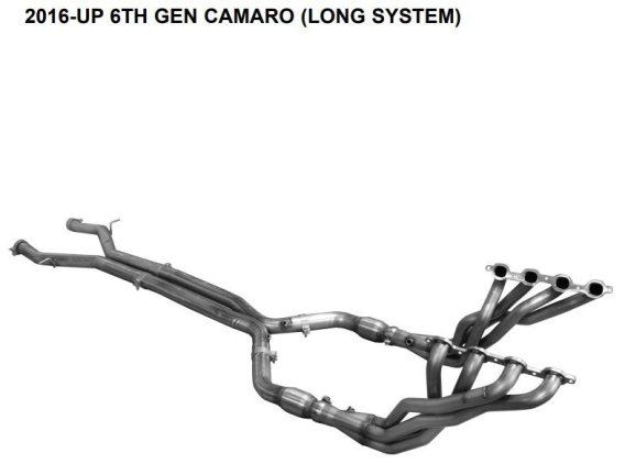 2016-2018 Camaro SS American Racing Headers Long Exhaust System
