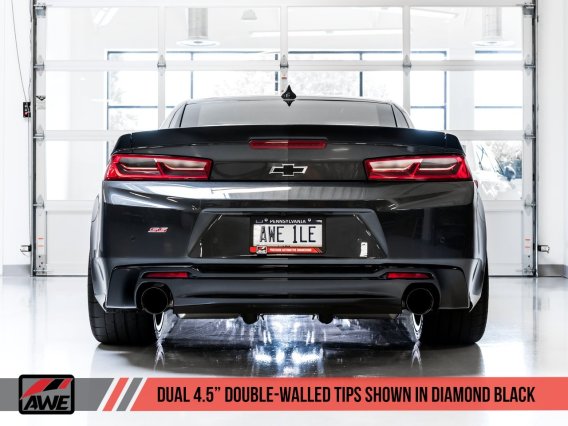 2016-2018 Camaro SS AWE Track Edition Cat-Back With Dual Tips 3020-32048