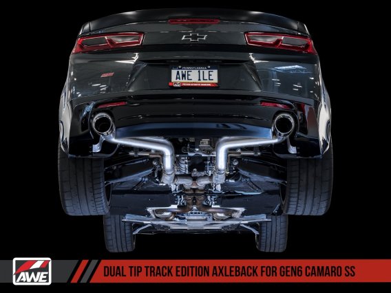 2016-2018 Camaro SS AWE Track Edition Cat-Back With Dual Tips 3020-32048