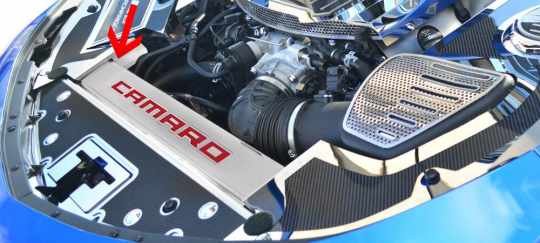 2016-2023 6th Generation Camaro Carbon Fiber Front Header Plate w/Inlay