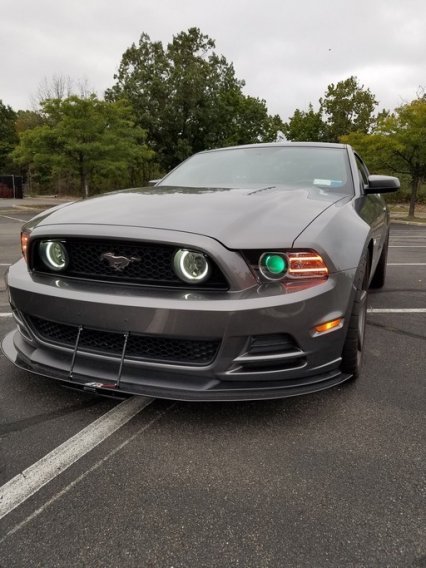 APR Performance Carbon Fiber Wind Splitter With Rods fits 2013-2014 Mustang W/Roush Lip