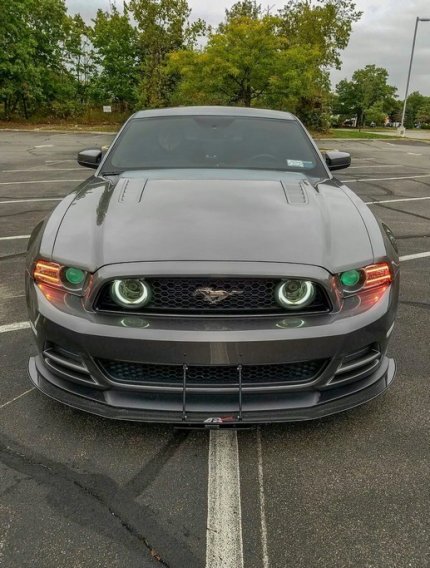 APR Performance Carbon Fiber Wind Splitter With Rods fits 2013-2014 Mustang W/Roush Lip