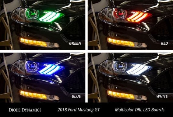 2018-2019 Mustang Multicolor RGBW DRL LED Boards