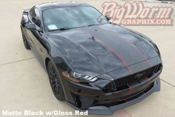 2018-2019 Mustang Narrow Twin Full Length Stripes Kit