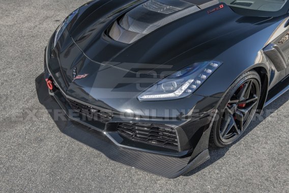 2019 C7 Corvette ZR1 Carbon Fiber Front Lip Splitter & Side Winglet