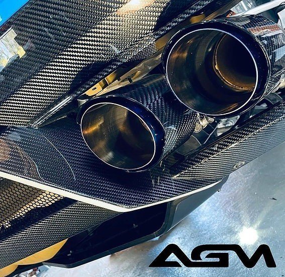 2020-2024 Corvette C8 AGM Visible Carbon Fiber Rear Diffuser 