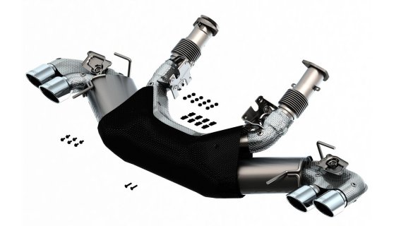 2020-2025 C8 Corvette Borla S-Type Cat-Back Exhaust System w/Round Tips