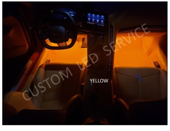 2020-2021 C8 Corvette Footwell Superbright LED Kit