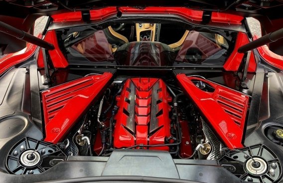 2020-2021 C8 Corvette Painted Engine Compartment Hatch Filler Covers