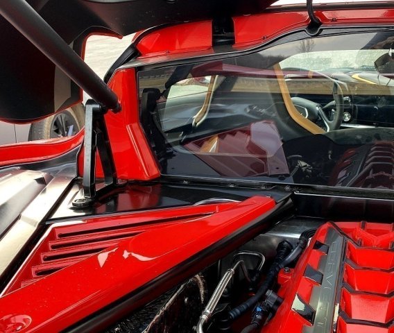2020-2021 C8 Corvette Painted Engine Compartment Hatch Filler Covers