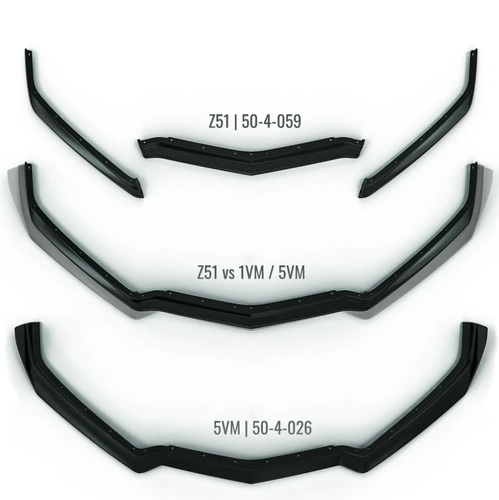 2020-2025 Corvette C8 ACS Composite 1VM Style Front Splitter
