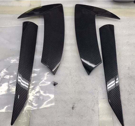 2020-2025 Corvette C8 Carbon Fiber Boomerangs (Door Handles and Scoops L&R) From AGM