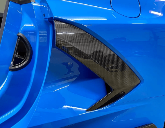 2020-2024 Corvette C8 Carbon Fiber Boomerangs (Door Handles and Scoops L&R) From AGM