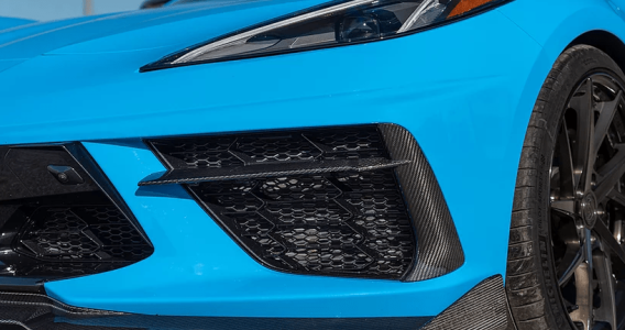 2020-2025 Corvette C8 AGM Carbon Fiber Grille Inserts