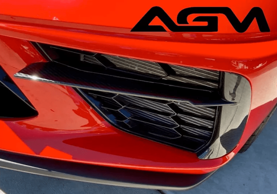 2020-2025 Corvette C8 AGM Carbon Fiber Grille Inserts